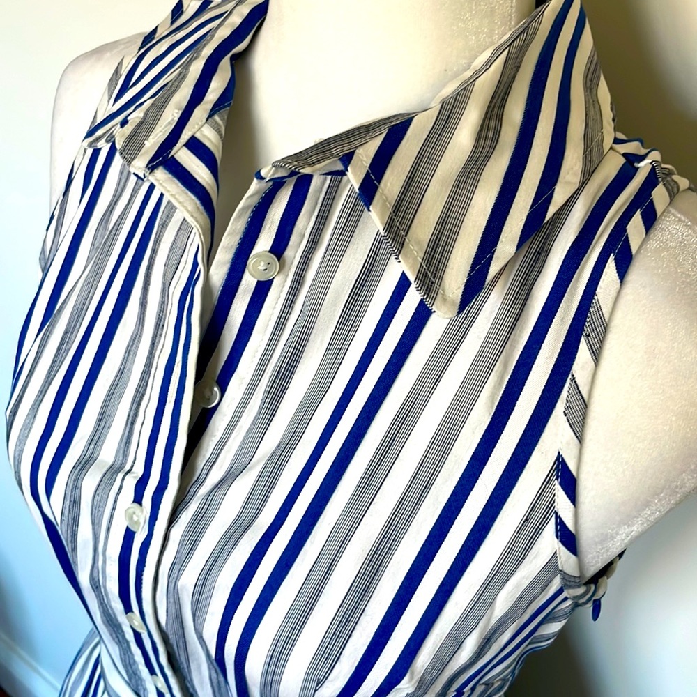 Milly Stripe Shirtdress Size 4 - Picture 7 of 13